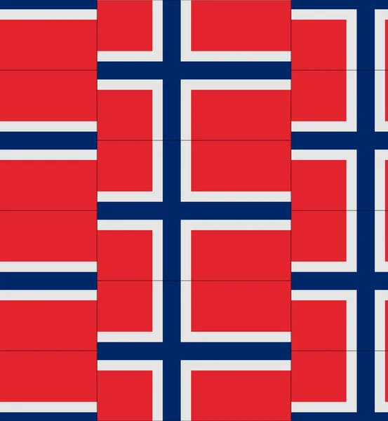 Noruega vector textura bandera — Vector de stock