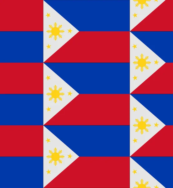 Filipinler bayrağı doku vektör — Stok Vektör