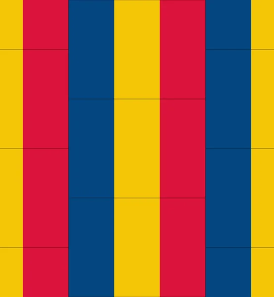 Rumänien Flagge Textur Vektor — Stockvektor