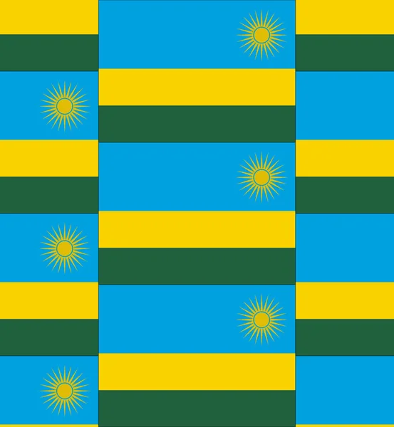 Rwanda bandera textura vector — Vector de stock