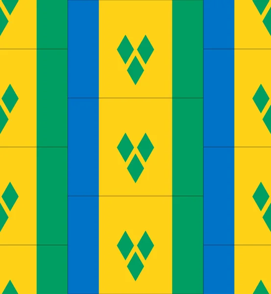 Svatý Vincent a Grenadiny vlajky textury vektor — Stockový vektor