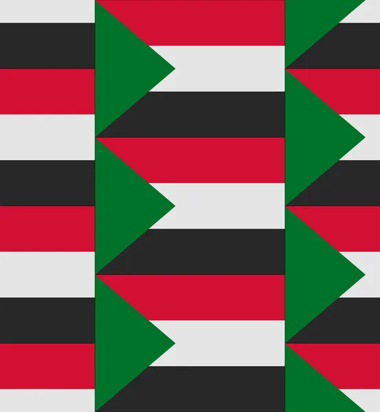 Sudan-Flag textur vektor — Stockvektor