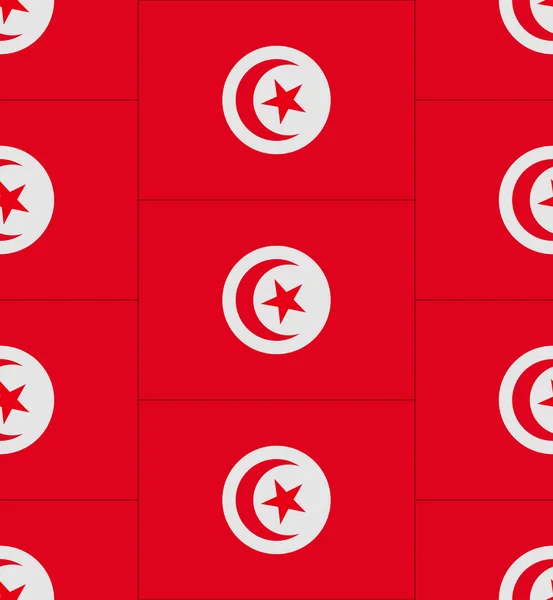 Túnez vector textura bandera — Vector de stock