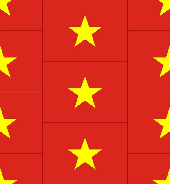 Vietnam vlag patroon vector — Stockvector