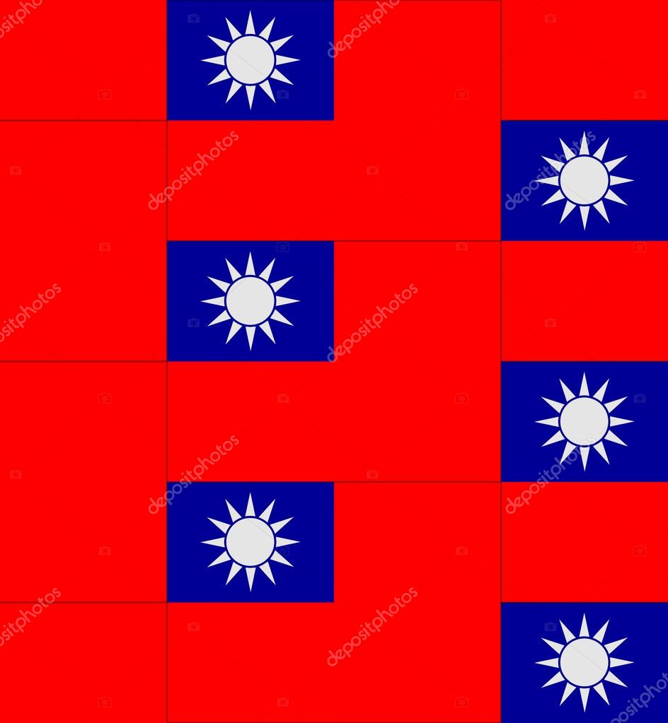 台湾国旗纹理矢量 图库矢量图像 C Noche0