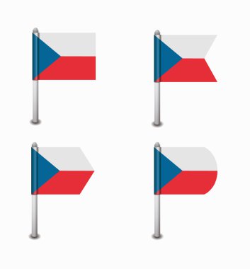 dört bayraklar çek kümesi