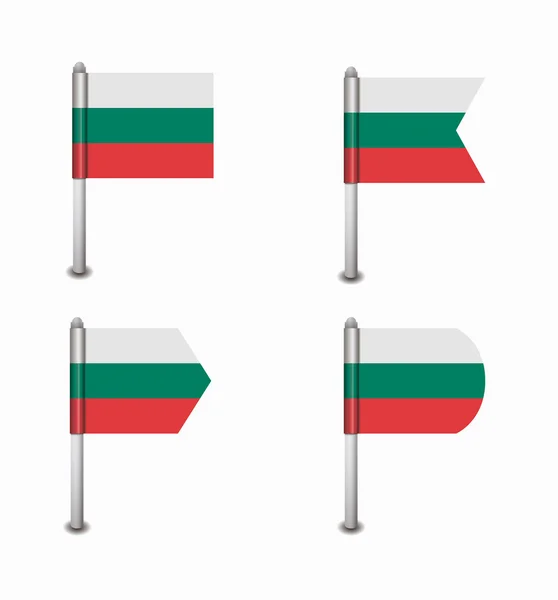 Sada čtyř příznaků, Bulharsko — Stockový vektor