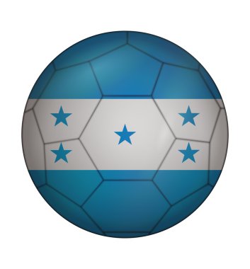 soccer ball flag of Honduras