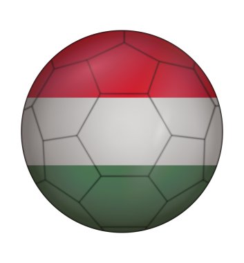 soccer ball flag of Hungary