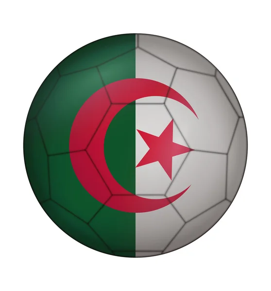 Fussballfahne von Algerien — Stockvektor