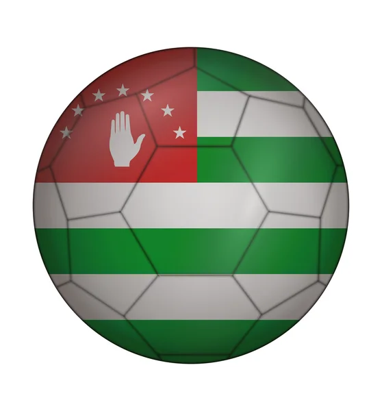 Soccer ball flag of Abkhazia — ストックベクタ