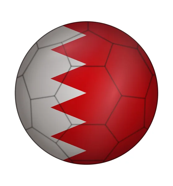 Fußball Fahne von Bahrain — Stockvektor