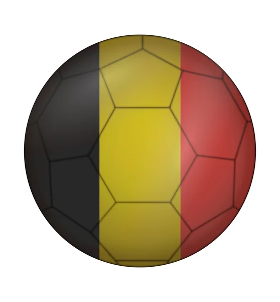 Soccer ball flag of Belgium — Stock Vector