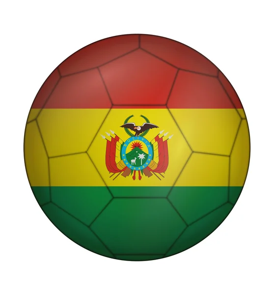 Soccer ball flag of Bolivia — Stock Vector