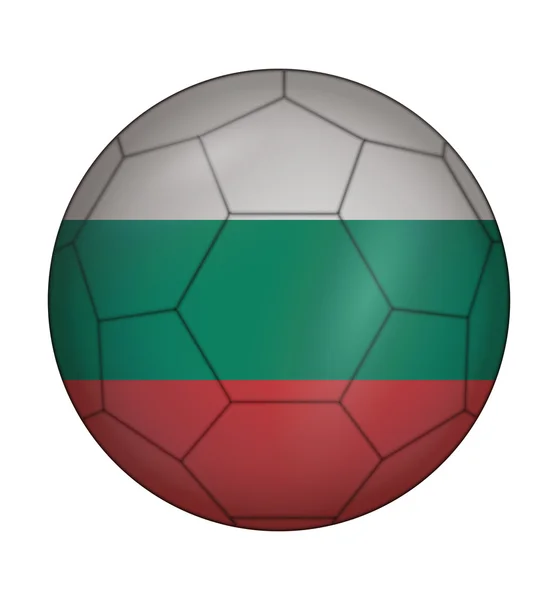 Soccer ball flag of Bulgaria — Stok Vektör