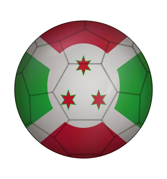 Fußball-Flagge Burundis — Stockvektor