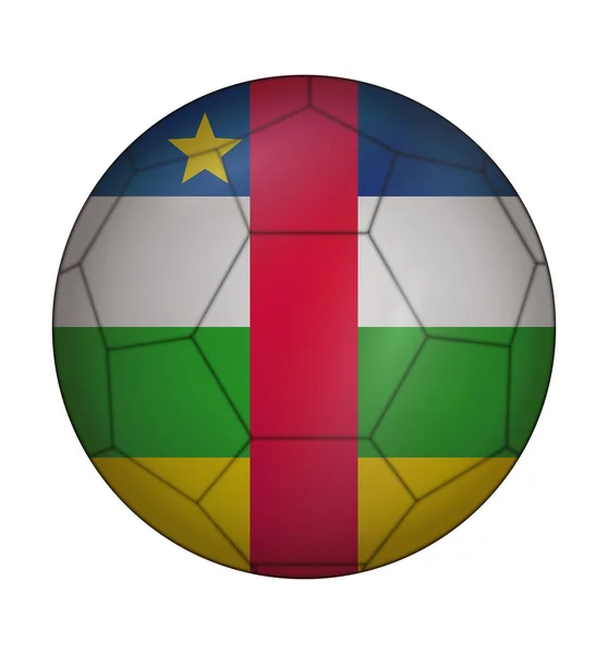 Soccer ball flag of Central African Republic — ストックベクタ