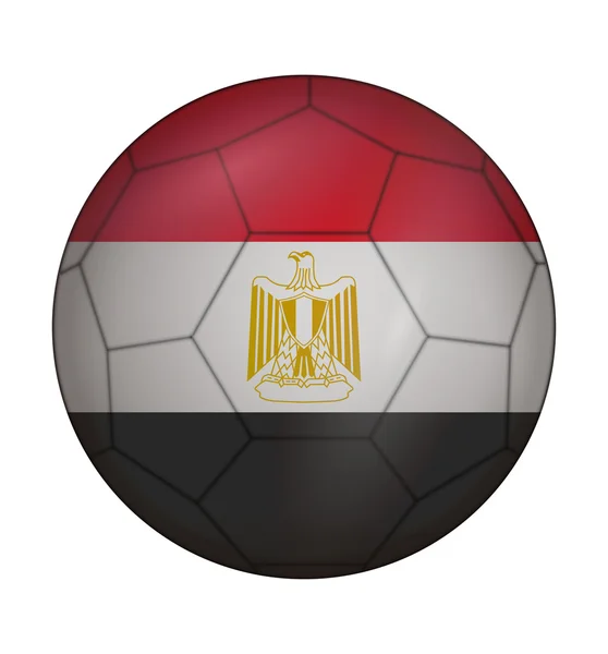 Soccer ball flag of Egypt — Wektor stockowy