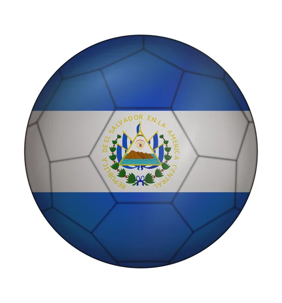 Soccer ball flag of El Salvador — Wektor stockowy