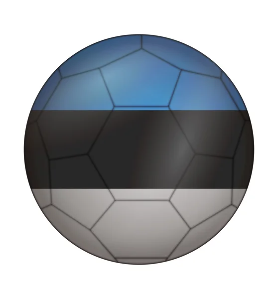 Fußballfahne von Estland — Stockvektor