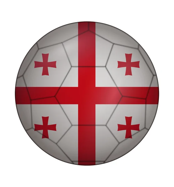 Флаг Грузии по футболу — стоковый вектор