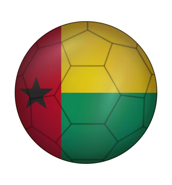 Soccer ball flag of Guinea Bissau — ストックベクタ