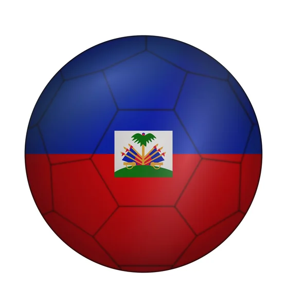 Soccer ball flag of Haiti — Wektor stockowy