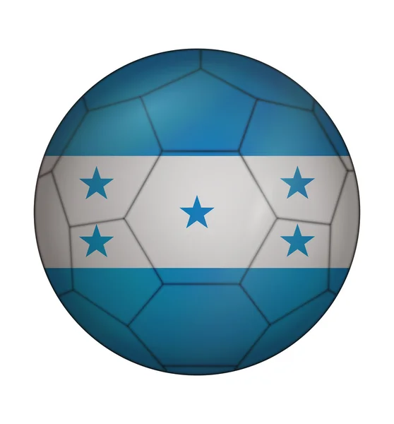 Soccer ball flag of Honduras — ストックベクタ