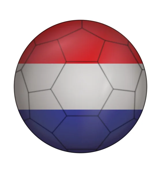 Ballon de football drapeau des Pays-Bas — Image vectorielle