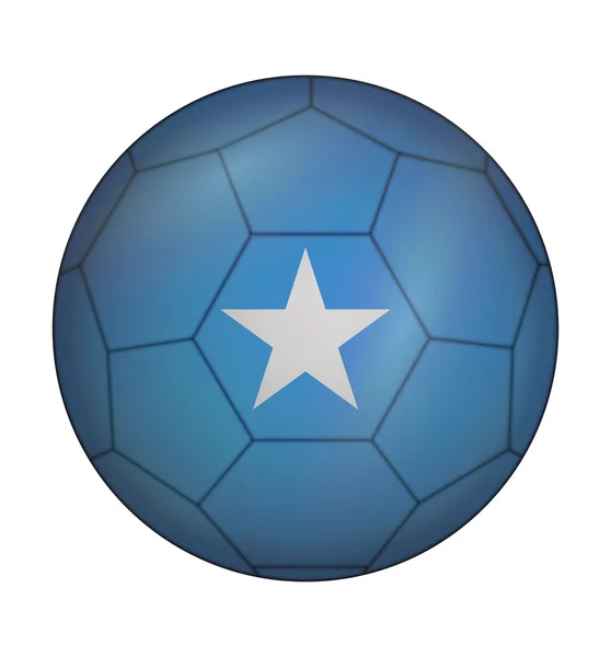Fußball-Flagge Somalias — Stockvektor