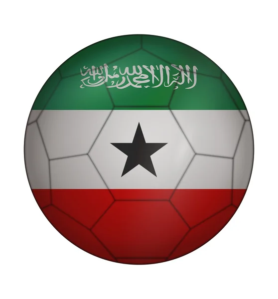 Soccer ball flag of Somaliland — Stock Vector