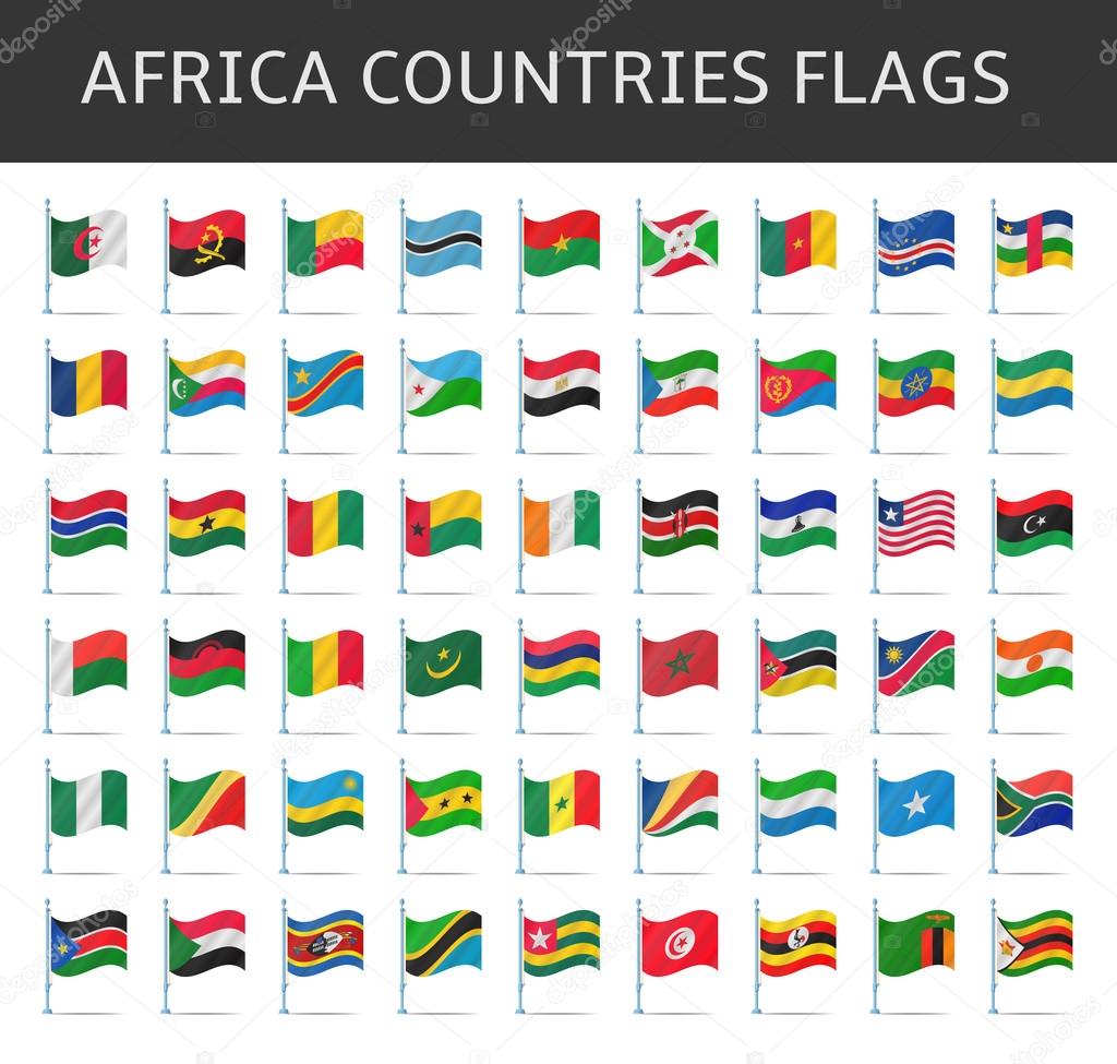 africa flag vector