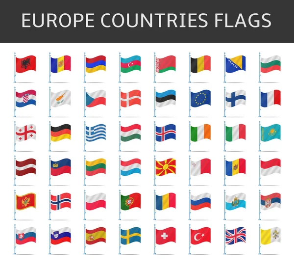 Vector bandera europa — Vector de stock