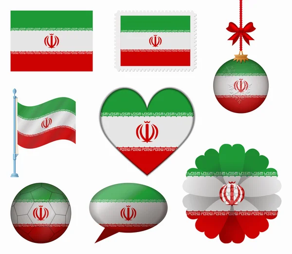 8 öğeler vektörünü Iran bayrağı ayarla