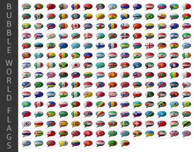 kabarcık dünya bayrakları