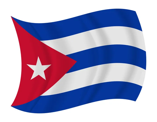 Cuba bandera ondeando vector — Archivo Imágenes Vectoriales