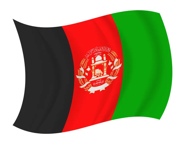 Afghanistan flag waving vector — Stock Vector