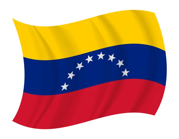 Venezuela flagge schwenken vektor — Stockvektor