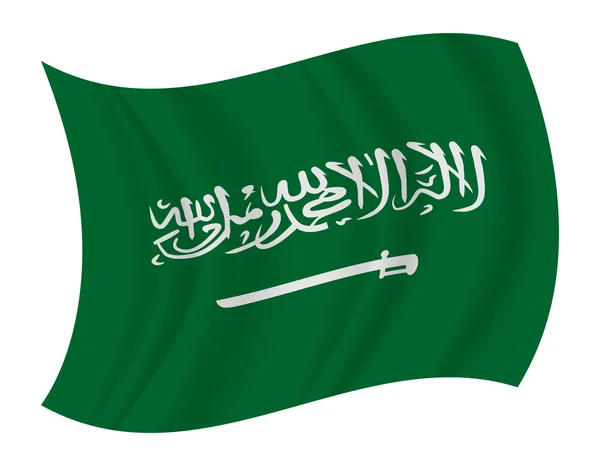Suudi Arabistan bayrağı sallayarak vektör