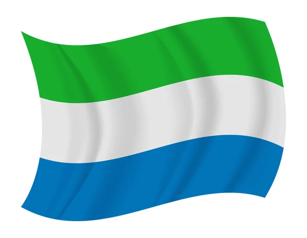Sierra leone vlag zwaaien vector — Stockvector