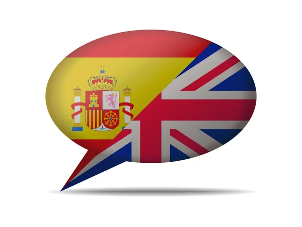 Español inglés bilingüe — Vector de stock