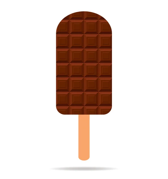 Glace au cacao — Image vectorielle