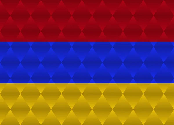 Örményország kis poly zászló — Stock Vector