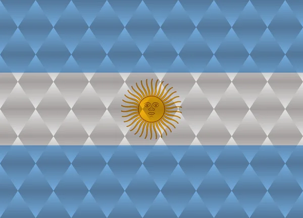 Argentinien Low-Poly-Flagge — Stockvektor