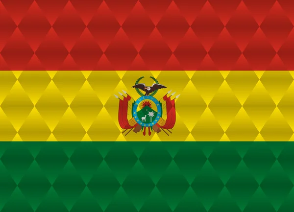 Bolivia laag poly vlag — Stockvector