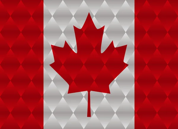 Kanadische Low-Poly-Flagge — Stockvektor