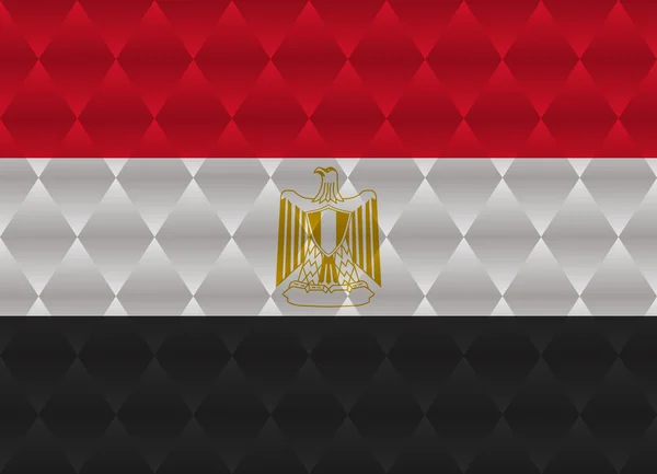 Egypte bas drapeau poly — Image vectorielle