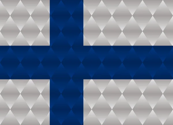 Φιλανδία χαμηλή πολυ σημαία — Διανυσματικό Αρχείο