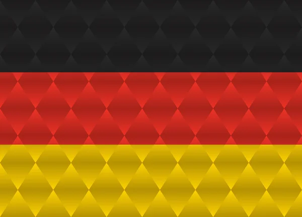 Duitsland laag poly vlag — Stockvector