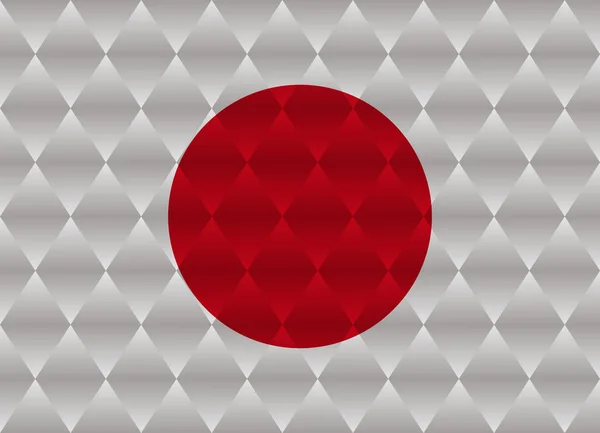 Japonia flaga low poly — Wektor stockowy